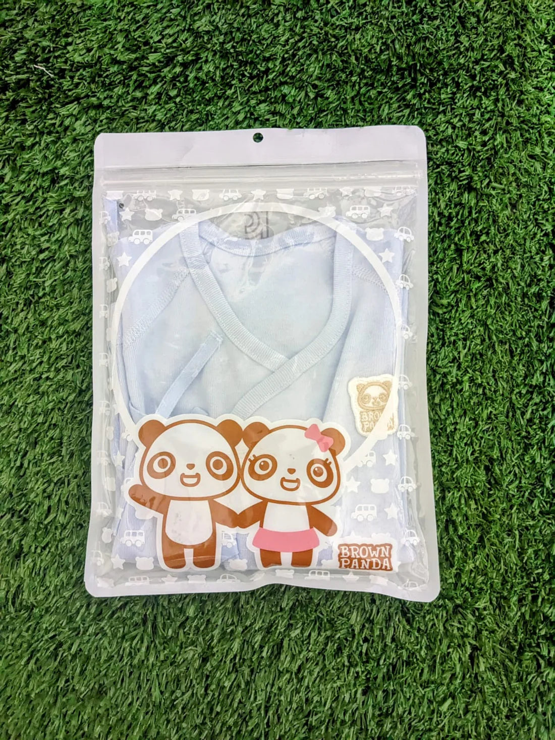 Sky Blue Baby Shirt – 100% Organic Cotton | Soft, Breathable & Easy-Tie Design | Art No. CM0010