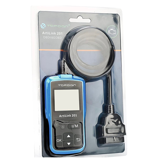 OBD2/EOBD Scanner, Topdon ArtiLink 201 Auto Code Scanner Check Engine Code Reader with O2 Sensor Test without box