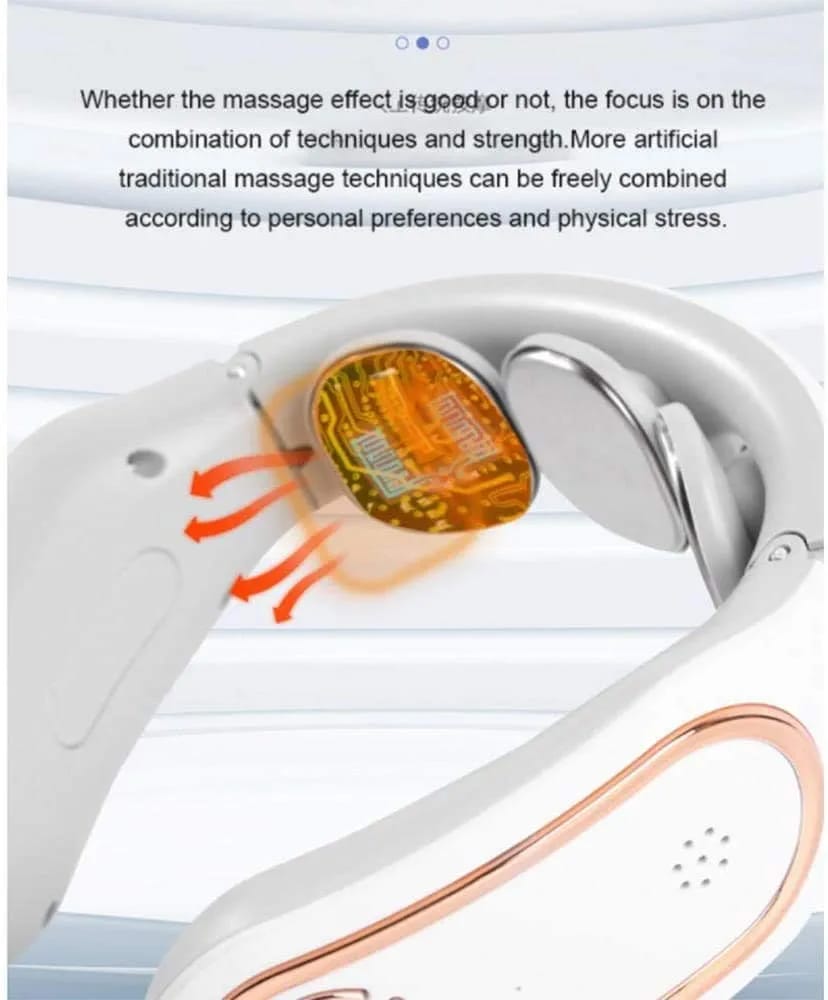 NCRD Smart Neck Massager – Cordless Heat Therapy with 4 Modes & 15 Intensity Levels