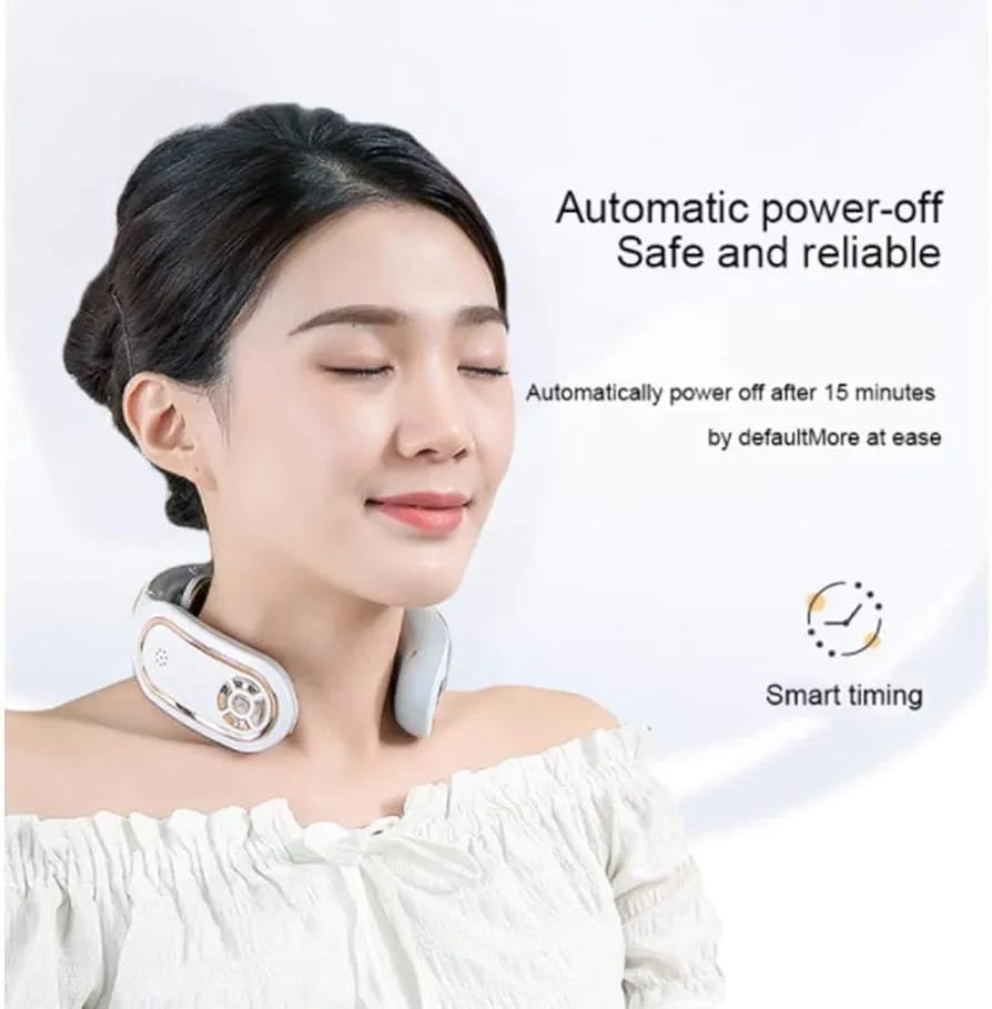 NCRD Smart Neck Massager – Cordless Heat Therapy with 4 Modes & 15 Intensity Levels