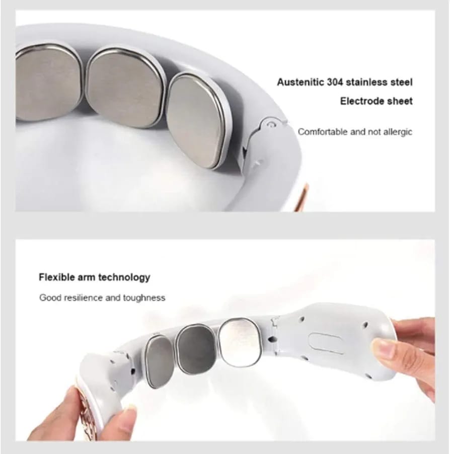 NCRD Smart Neck Massager – Cordless Heat Therapy with 4 Modes & 15 Intensity Levels