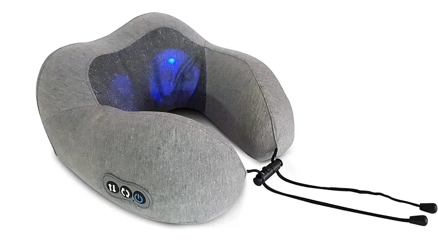 OTO Soothie ST-008 Neck Massager Pillow – 3D Memory Foam, 3-Speed, Dual Rotation