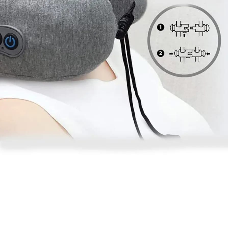 OTO Soothie ST-008 Neck Massager Pillow – 3D Memory Foam, 3-Speed, Dual Rotation