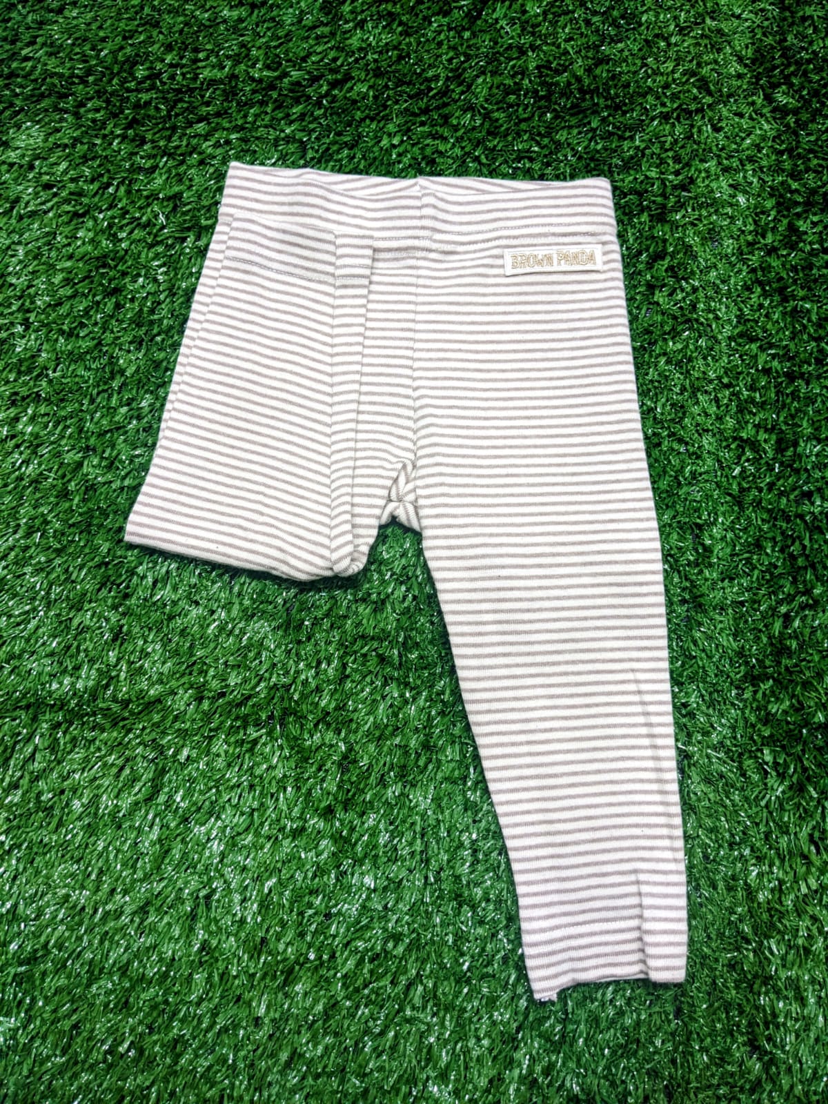 Skin Brown Striped Baby Trousers – 100% Organic Cotton | Art No. CM0006