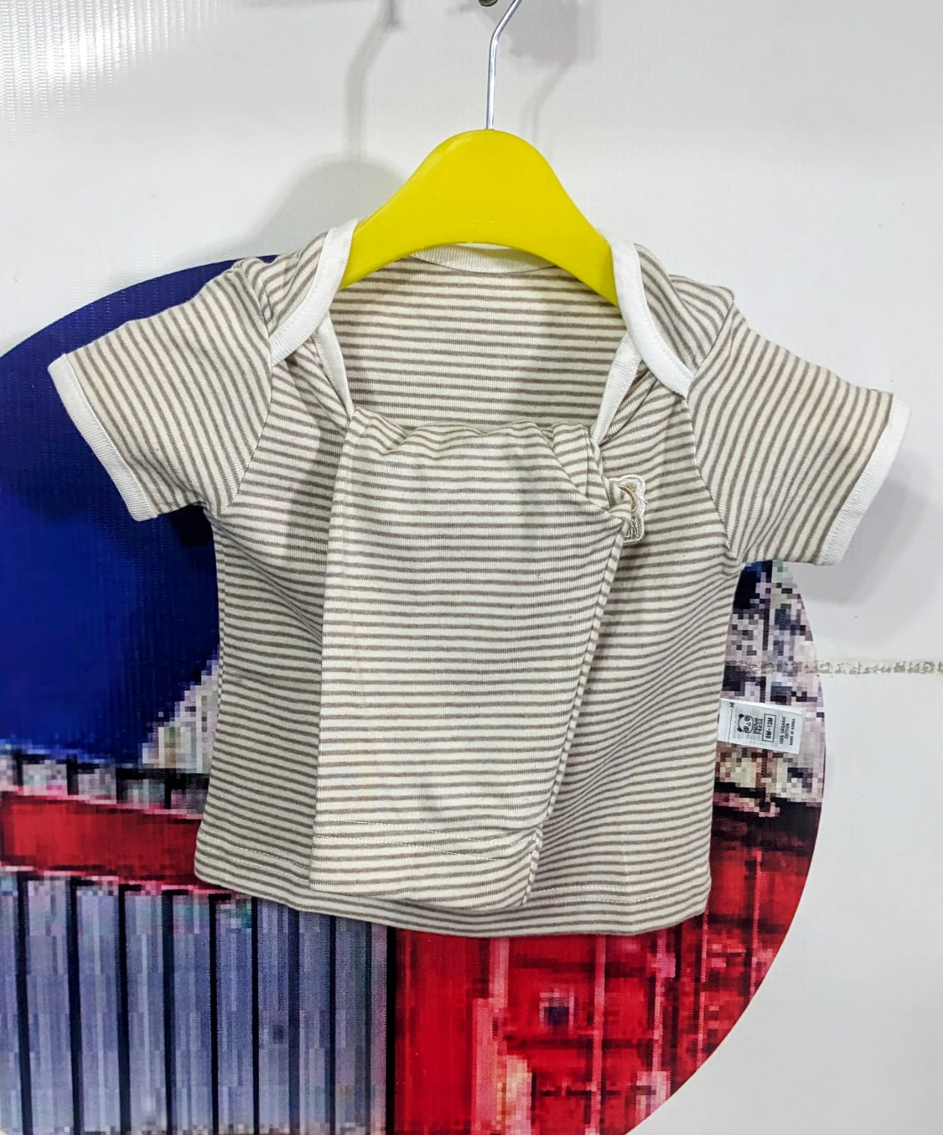 Skin Brown Striped Baby Shirt & Trousers Set – 100% Organic Cotton | Art No. CM0006-9