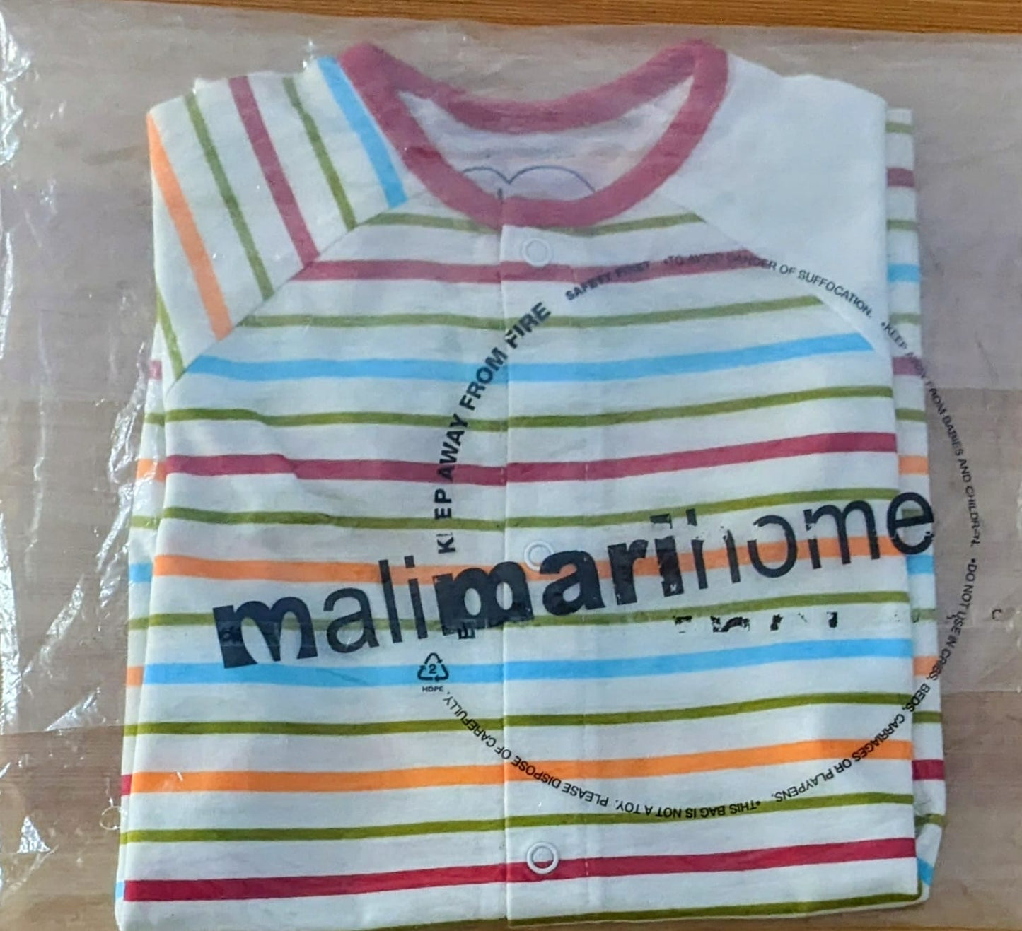 Colorful Striped Baby Romper – Half Sleeves & Legs | Organic Cotton | Art No. CM0021