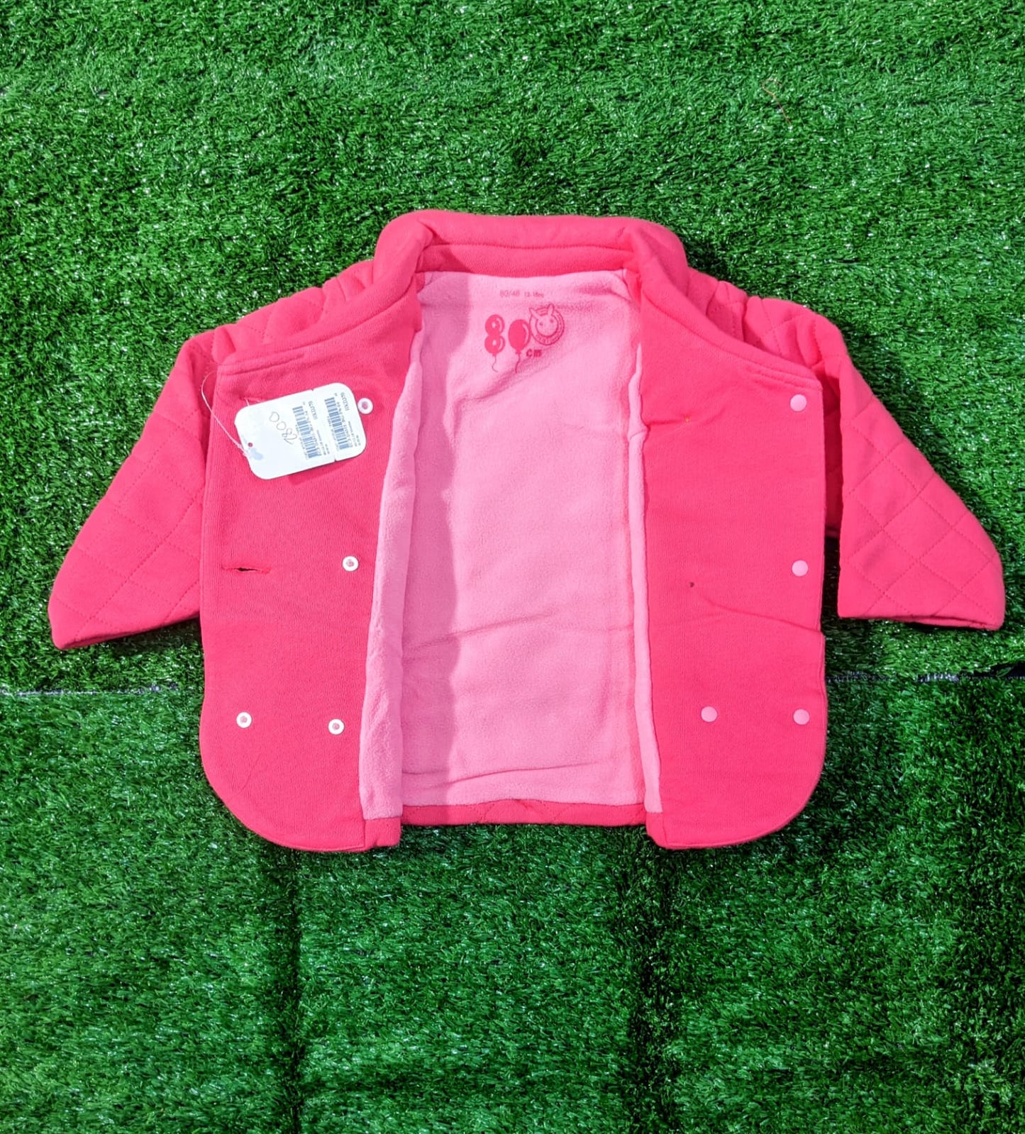 Full Sleeves Baby Jacket – Double Cotton with Polyester Filling | Art Number CM0082