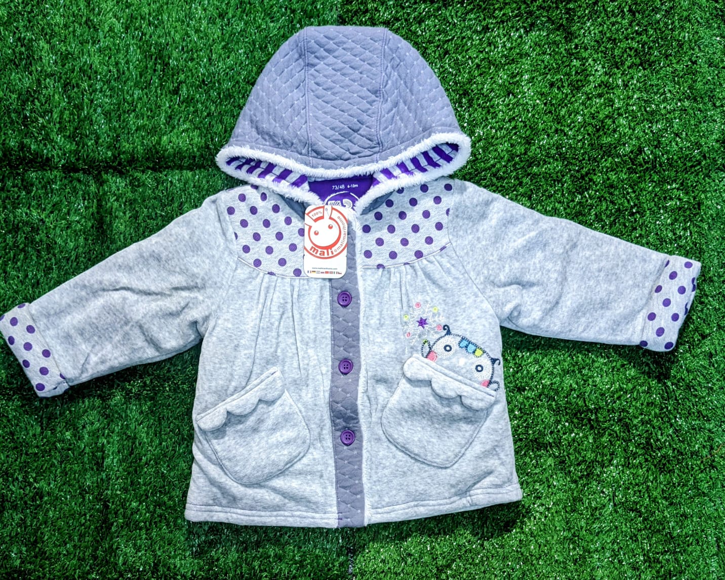 Full Sleeve Grey Hoodie – Double Cotton with Polyester Filling | CM0056