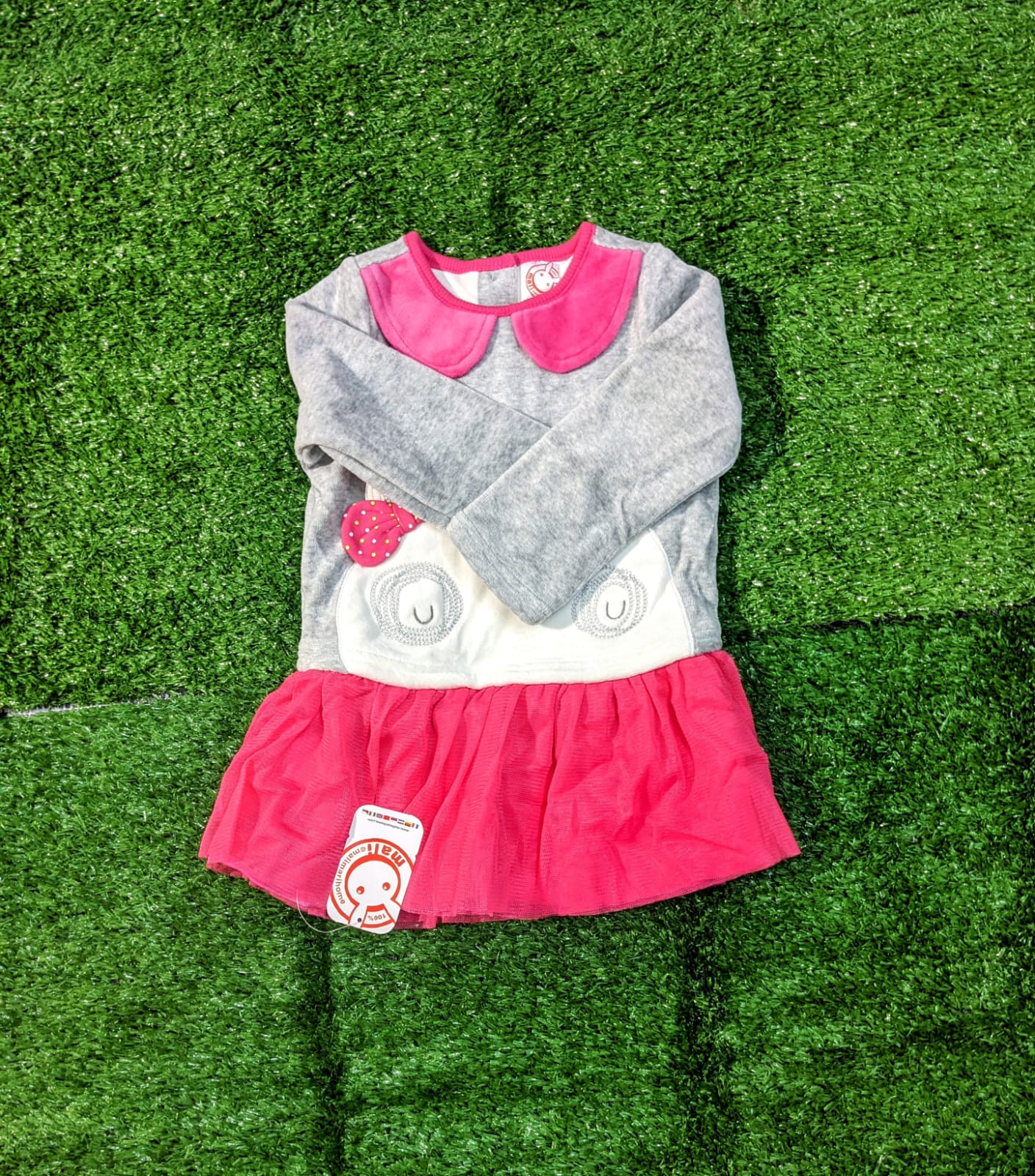 Full Sleeve Panda Frock – Double Cotton Fabric | CM0057