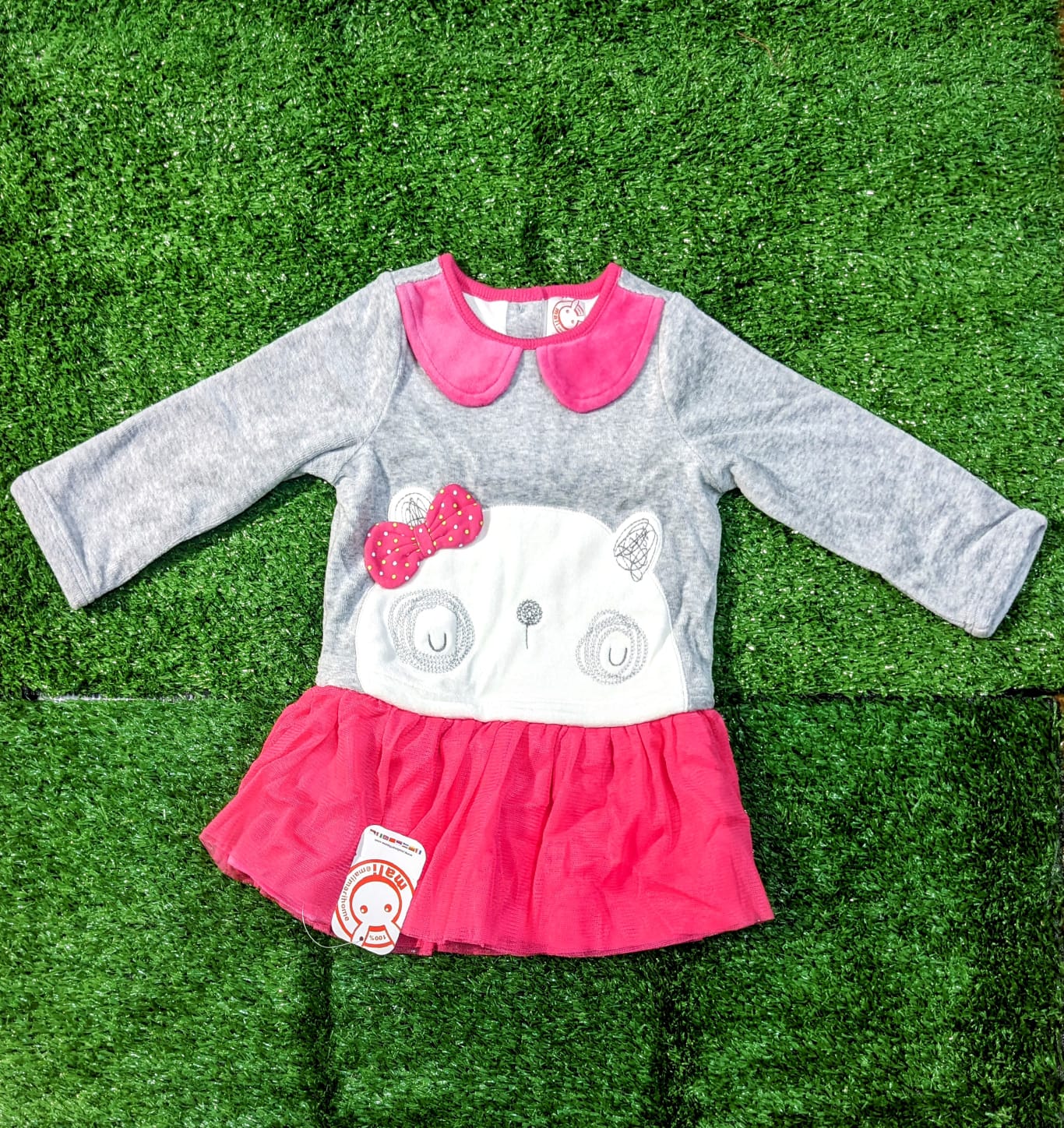 Full Sleeve Panda Frock – Double Cotton Fabric | CM0057