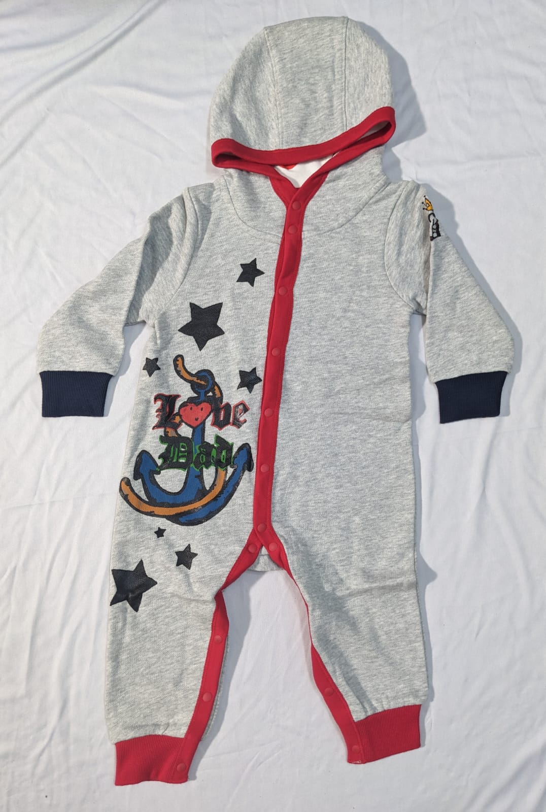 Full Body Romper with Hood – Double Cotton Fabric | Soft & Comfortable | CM0090