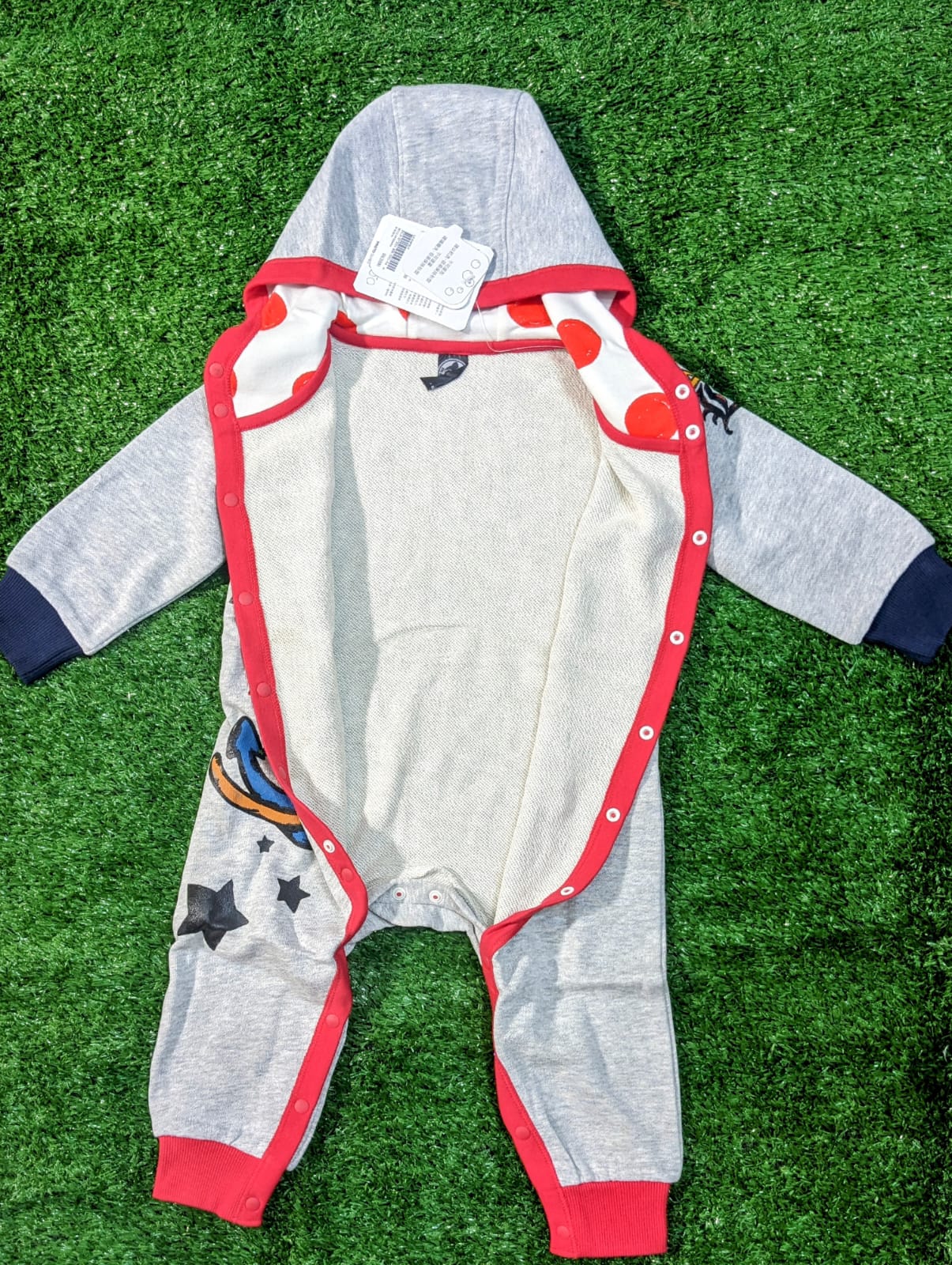 Full Body Romper with Hood – Double Cotton Fabric | Soft & Comfortable | CM0090