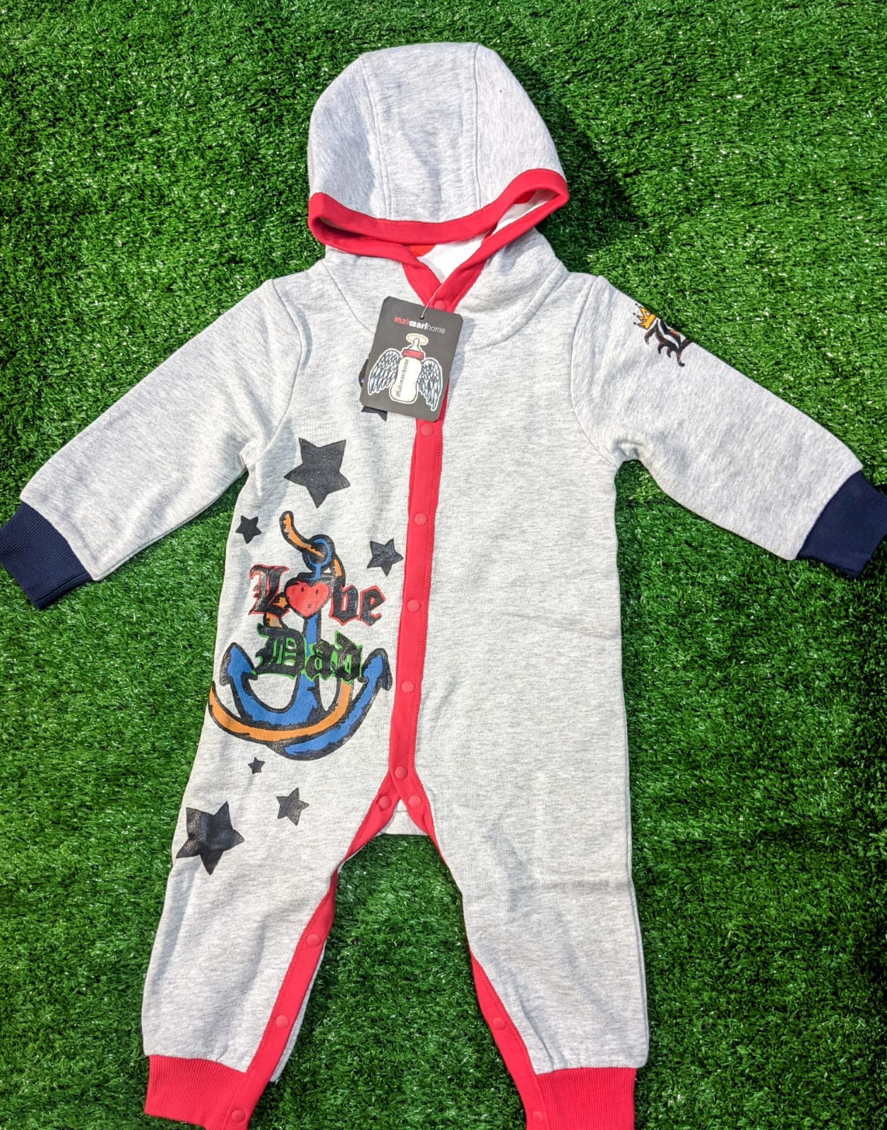 Full Body Romper with Hood – Double Cotton Fabric | Soft & Comfortable | CM0090