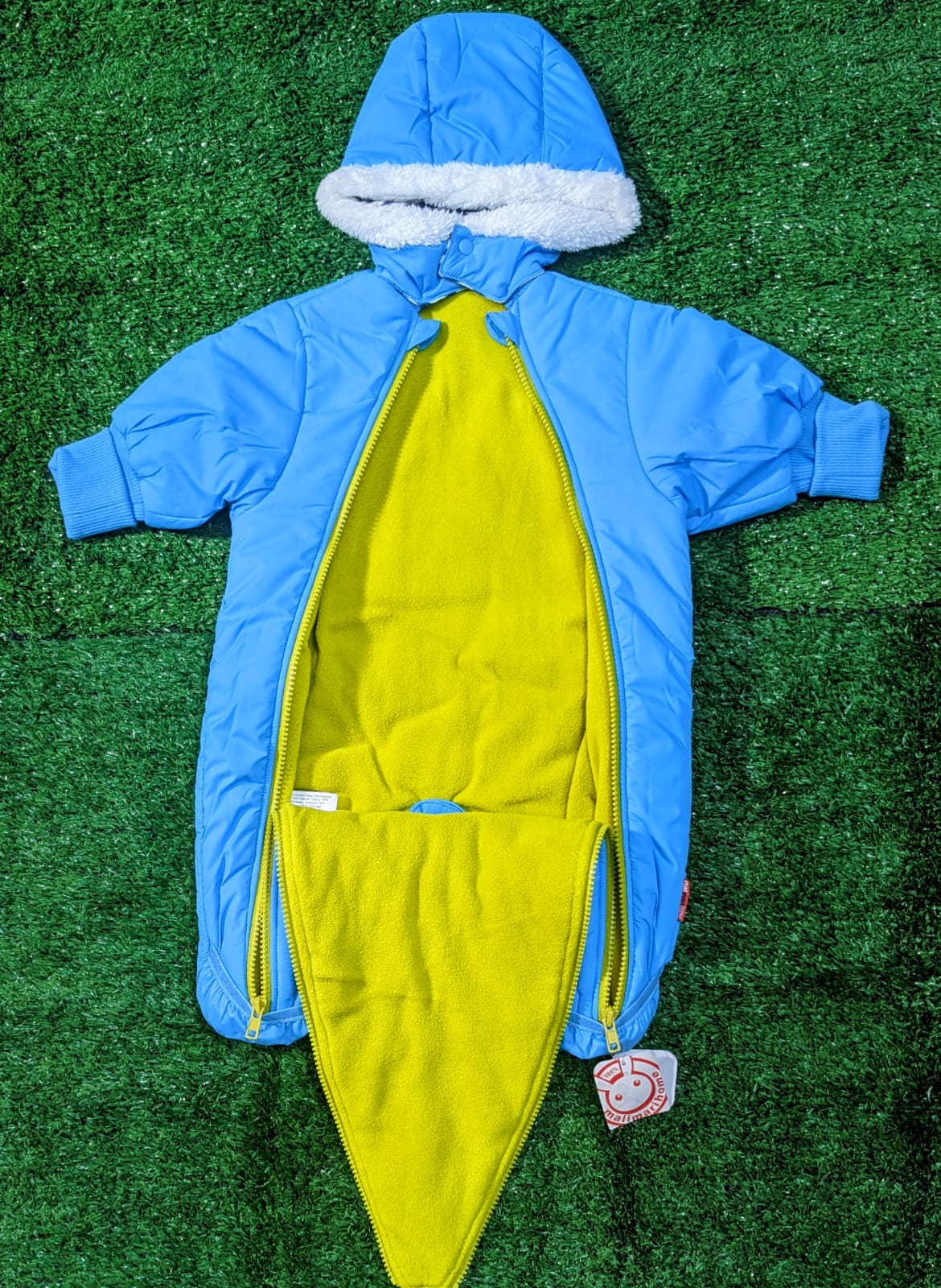 Puffer Jacket/Romper with Hood – Cotton Lining & Polyester Filling | Warm Full Body Outerwear | CM0071