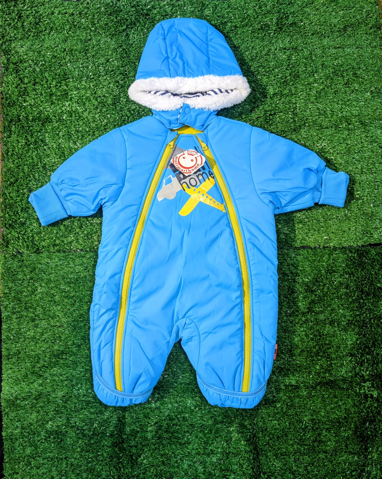 Puffer Jacket/Romper with Hood – Cotton Lining & Polyester Filling | Warm Full Body Outerwear | CM0071