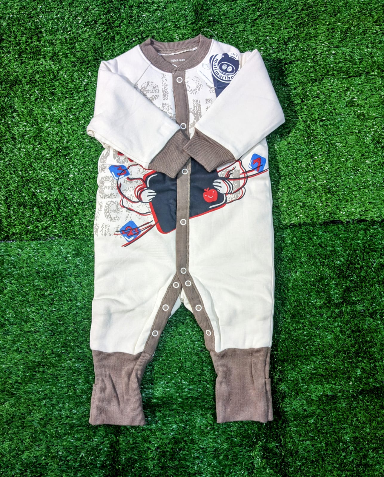 Full Body Romper – Double Cotton with Polyester Filling | Twins Cartoon Design | CM0072