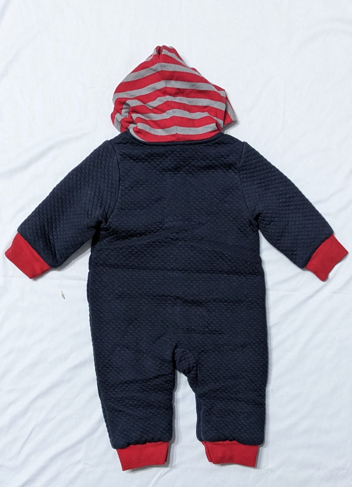 Full Sleeves Baby Romper with Hoodie | Double Layered Winter Wear | Art No. CM0100