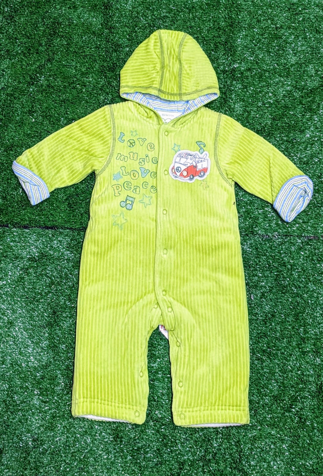 Full Sleeves Baby Romper with Hoodie | Double Cotton Fabric | Art No. CM0114