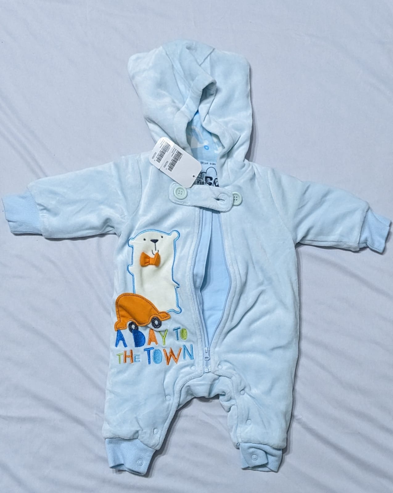 Full Sleeves Baby Romper with Hoodie | Double Cotton & Polyester Filling | Art No. CM0120