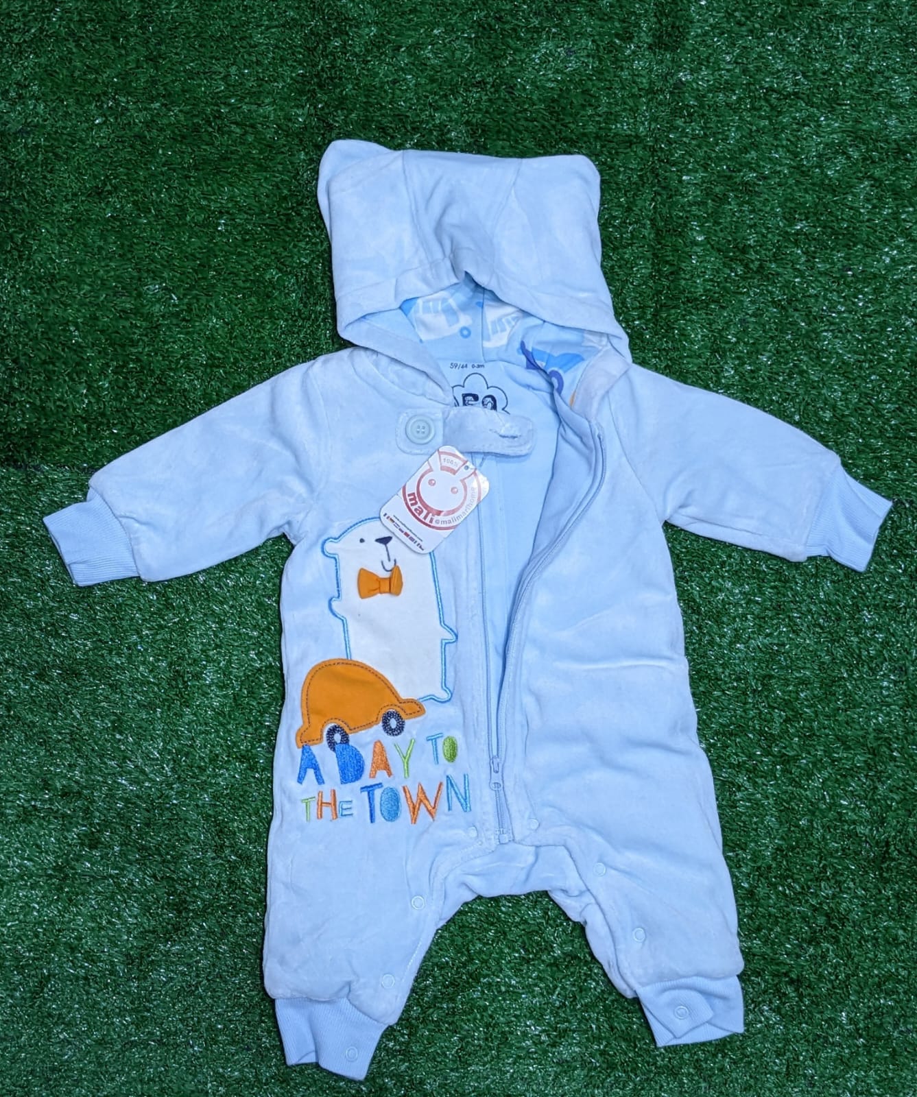 Full Sleeves Baby Romper with Hoodie | Double Cotton & Polyester Filling | Art No. CM0120