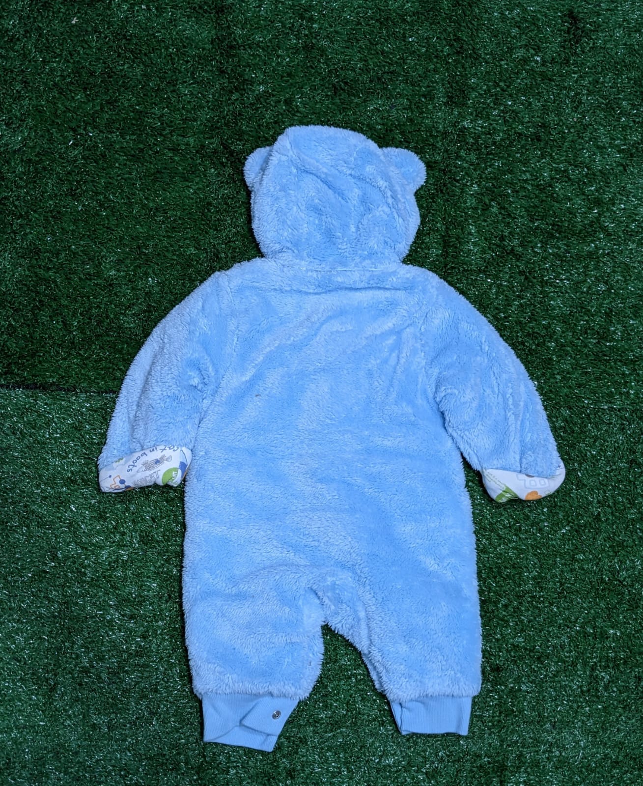 Full Sleeves Baby Romper | Double Cotton with Outer Fur | Full Body Winter Wear | Art No. CM0131