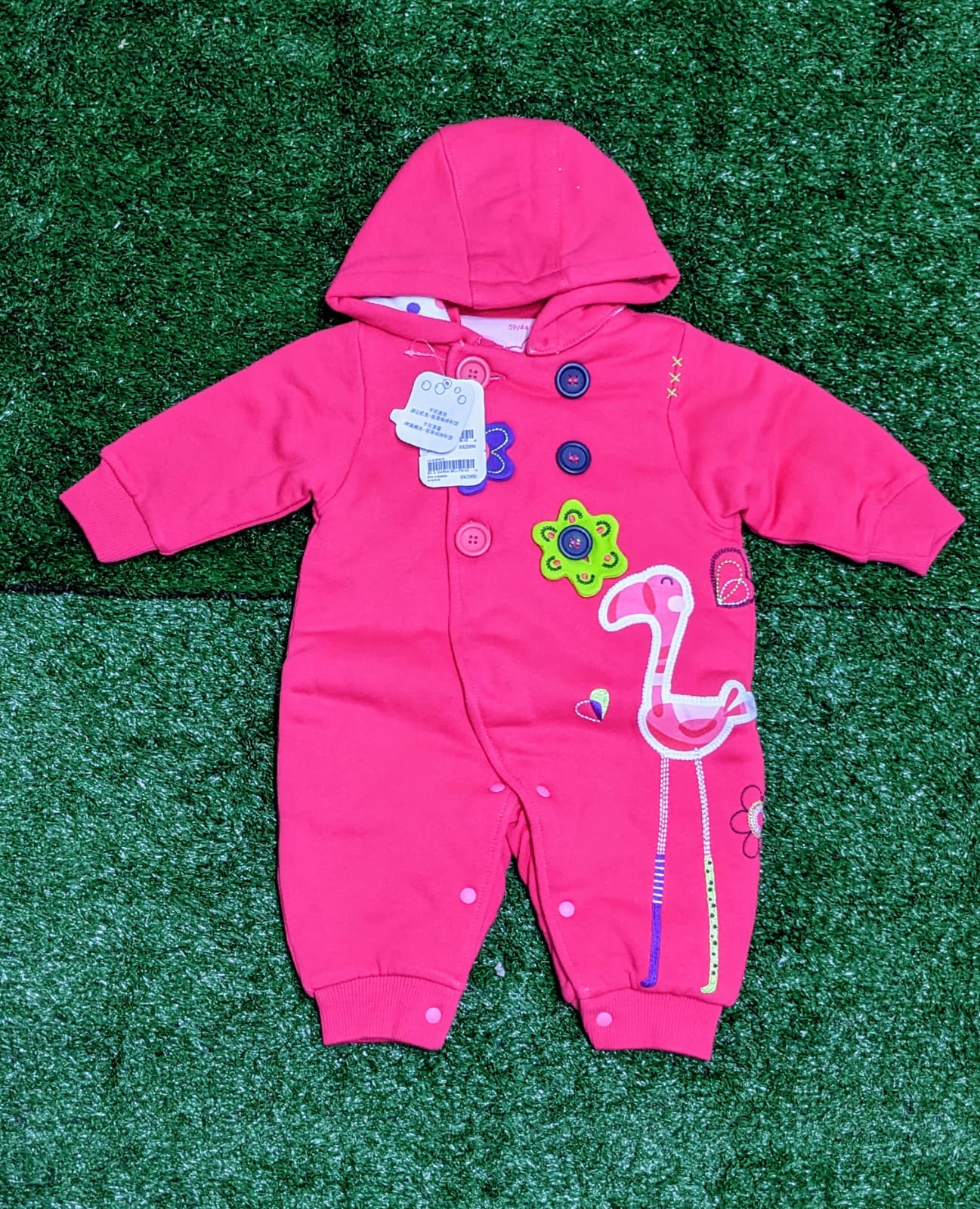 Full Sleeves Baby Romper | Double Cotton with Polyester Filling | Full Body Coverage | Art No. CM0132