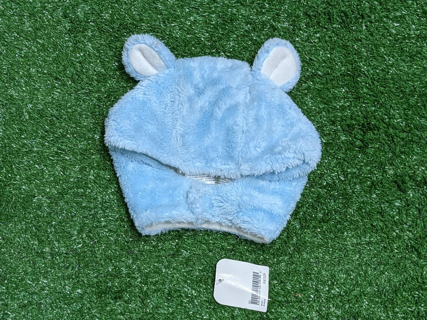 Rabbit Style Blue Baby Cap | Double Cotton with Outer Fur & Full Ear Cover | Art No. CM0145