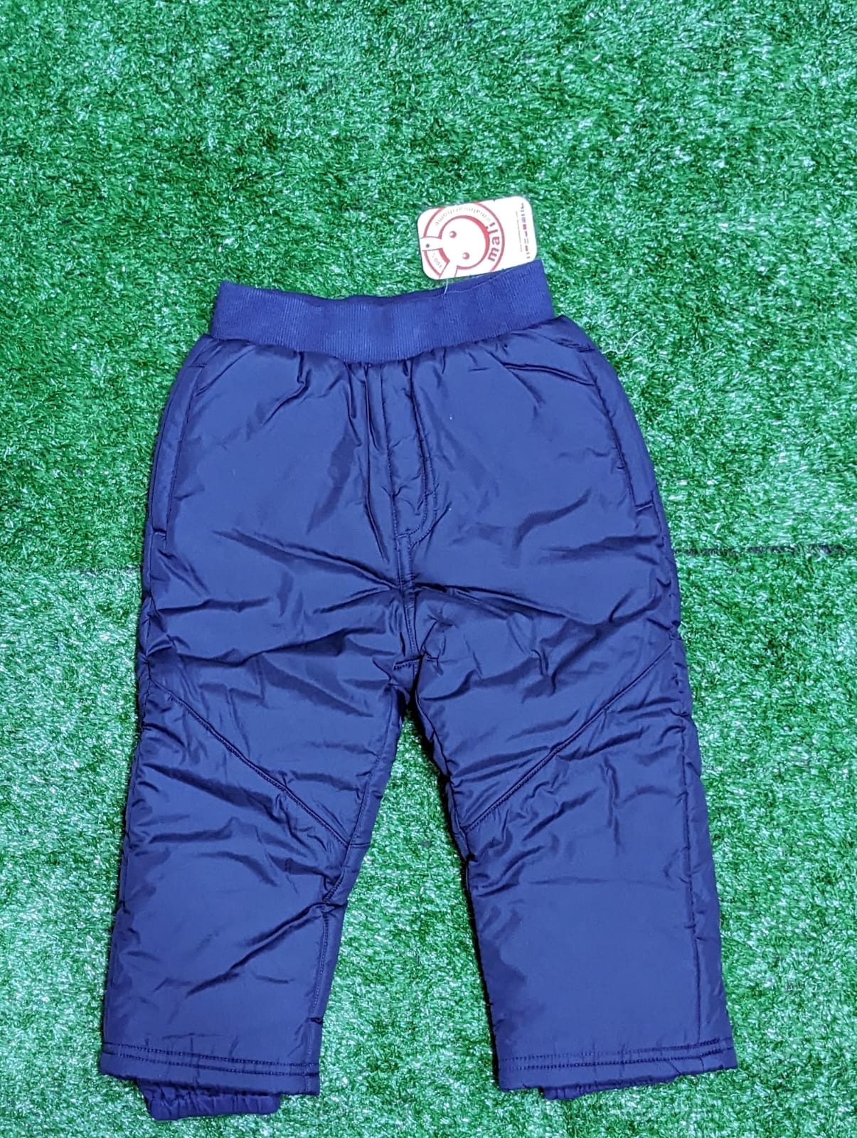 Baby Trouser with Parachute Outer & Polyester Filling | Double Cotton Warm Bottom | Art No. CM0162