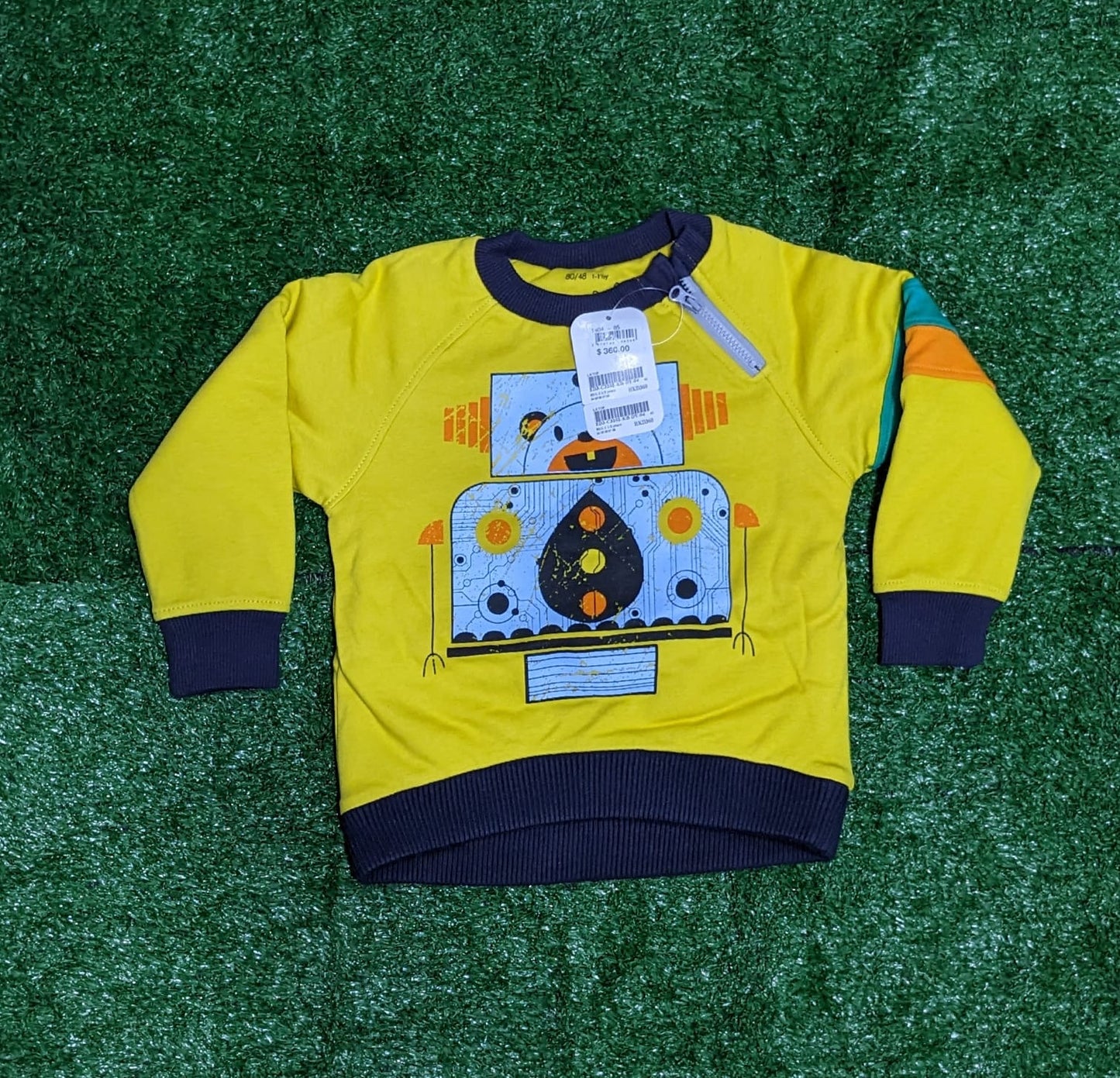 Yellow Baby Full Sleeves Shirt | Double Cotton with Polyester Filling | Art No. CM0176