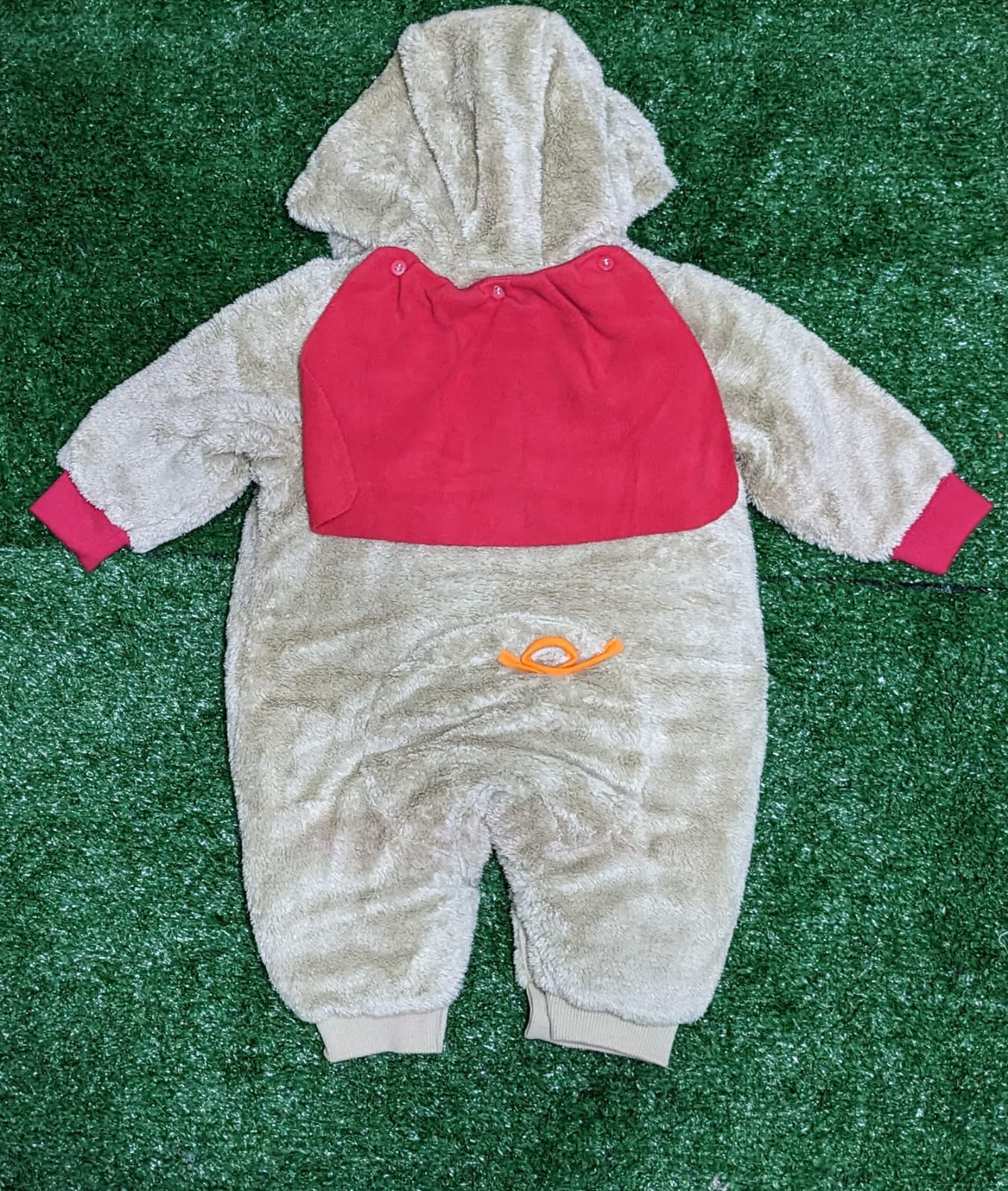 Baby Romper with Hoodie & Outer Fur | Double Cotton with Polyester Filling | Art No. CM0178