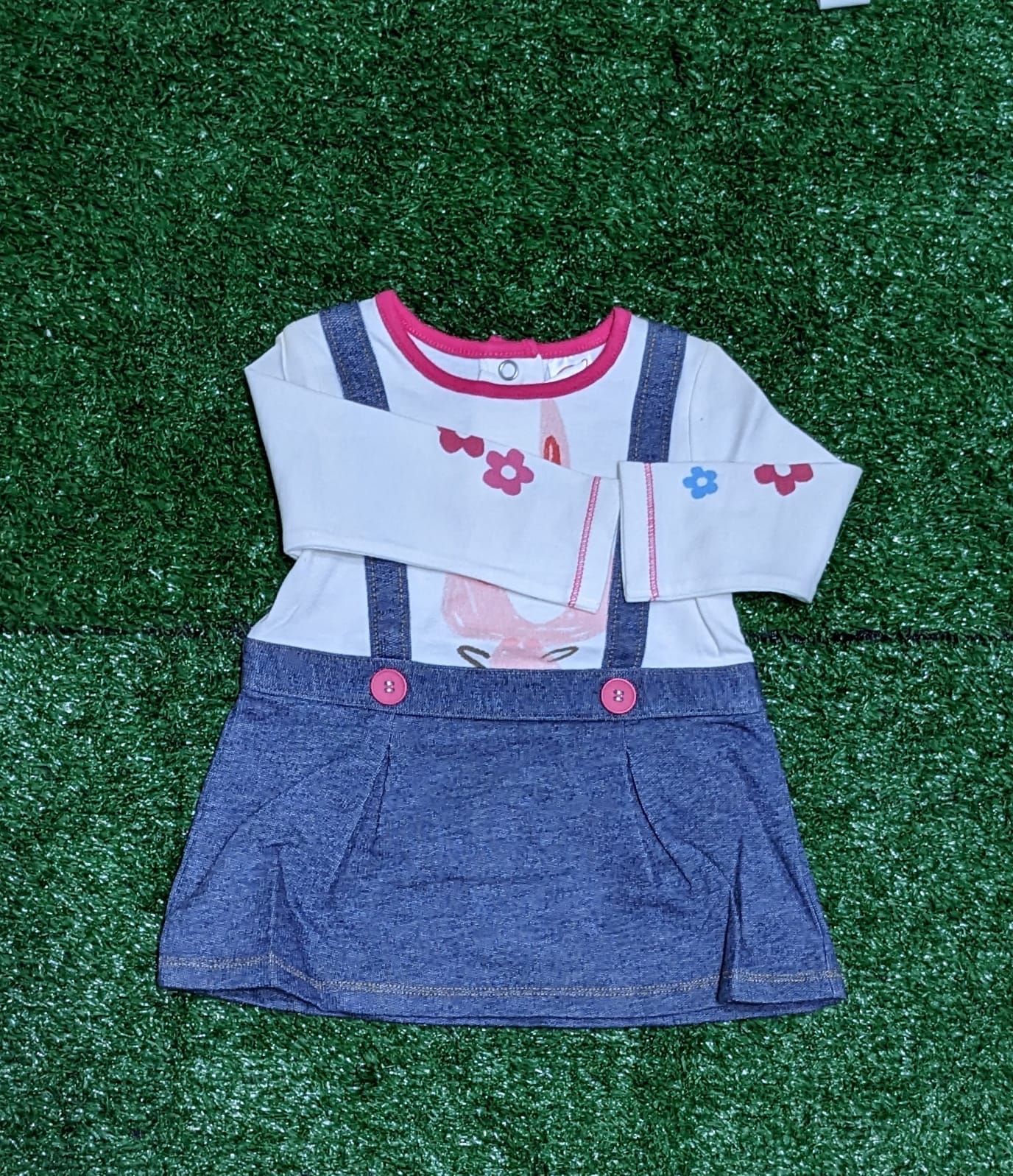 Baby Girl Frock Style Shirt | Full Sleeves for Elegant Everyday Wear | Art No. CM0190