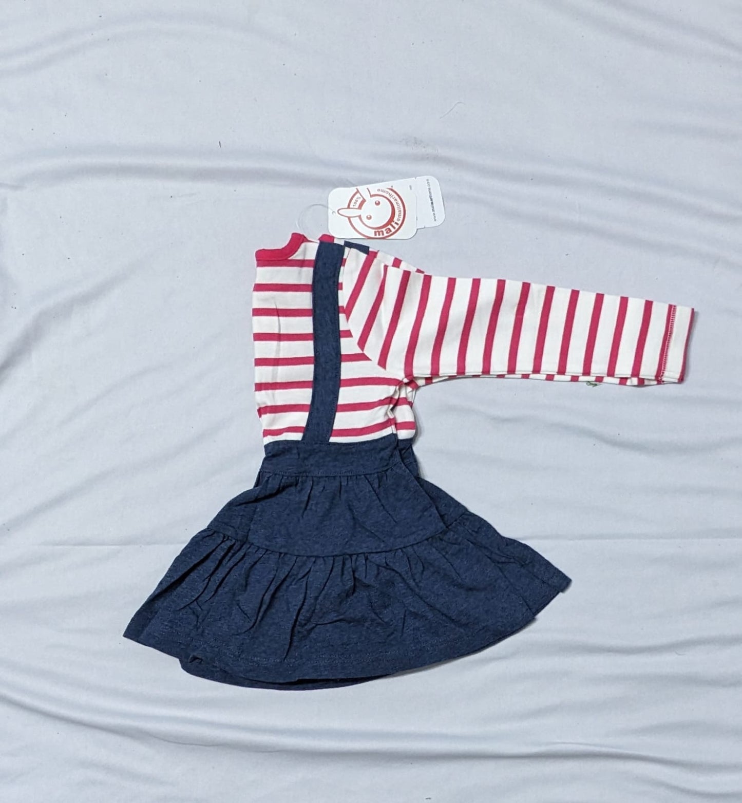 Pink Baby Frock with White Lining Sleeves | Full Sleeves for Cute & Cozy Wear | Art No. CM0196