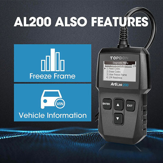 Topdon Artilink 200 OBD2 Code Reader - Wired & Wireless Diagnostic Tool