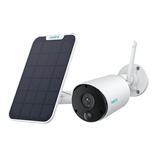 Reolink argus eco with solar panel 1980*1080 resolution rechargeable wifi camera with box and accessories 2way audio(Colour Fade)