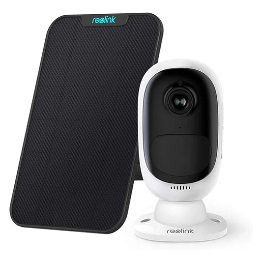 REOLINK argus 2 with solar panel box pack Outdoor Security Camera  Wireless, Rechargeable Battery, 1080P Video, Night Vision, Motion Detection, 2-Way Talk, Waterproof USED