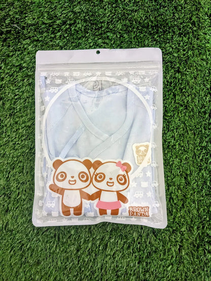 Sky Blue Baby Shirt – 100% Organic Cotton | Soft, Breathable & Easy-Tie Design | Art No. CM0010