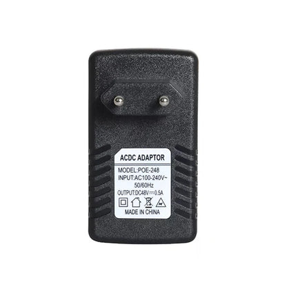 48V 0.5A PoE Injector Adapter – RJ45 Ethernet Power Supply for IP Cameras