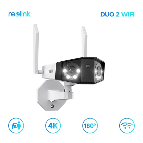 REOLINK 4K Duo 2 WiFi Security Camera 8MP with Ultra-Wide Angle (Without Box)