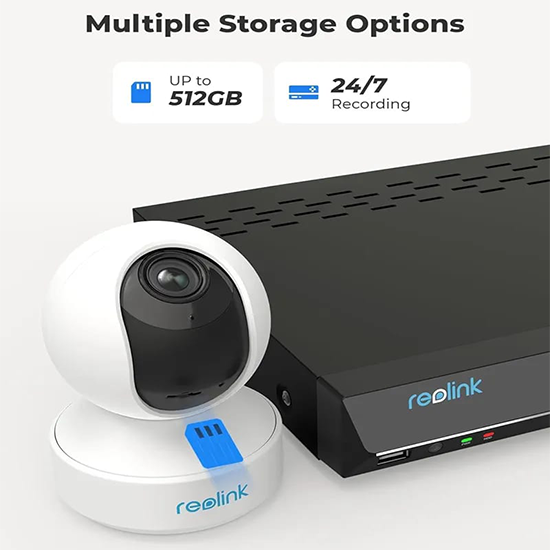 REOLINK E1 Zoom Indoor Security Camera, 2.4/5GHz Dual Band WiFi Camera, 5MP Plug-in Pet Camera without box with local stand