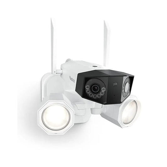 REOLINK 4K Floodlight Security Camera Outdoor, 5G/2.4GHz Wi-Fi 6, Dual-Lens Camera w/ 180° FOV, Color Night Vision, Smart AI Detection, IP67 Waterproof, AC (100~240V), Duo Floodlight WiFi Hardwired (without box)
