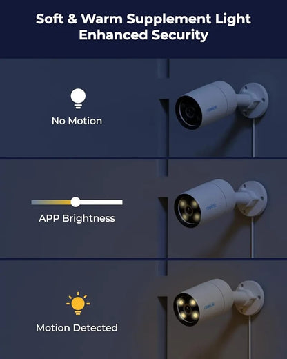 REOLINK CX410 2K PoE Security Camera Outdoor with F1.0 Aperture, True Color Night Vision, 1/1.8" Image Sensor, Adjustable Warm Light, Human/Vehicle/Pet Detection, Built-in Siren, 2-Way Talk (Without box)
