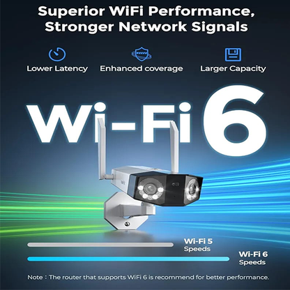 REOLINK 4K WiFi Security Camera 4MP with Ultra-Wide Angle, 2.4/5 GHz Plug-in WiFi Outdoor Camera without box AND LOCAL STAND colour FADE