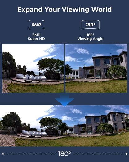 Reolink Duo 2 is a wireless camera with a 10400mAh rechargeable battery with solar panel, 8mp offering 4K UHD 180-degree panoramic view with a dual-lens system (Without box)