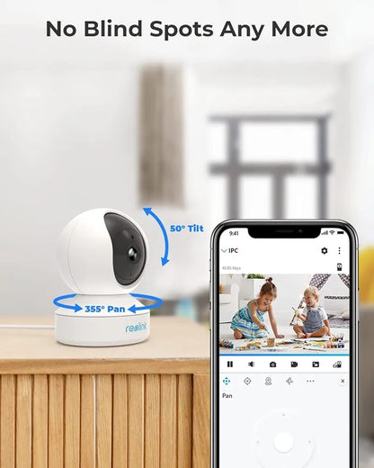 REOLINK E1 IndooR WEIRD WORK WITH ONLY ETHERNET CABLE 3MP  Camera – 360° Baby & Pet Monitor with Night Vision & 2-Way Audio WITHOUT BOX