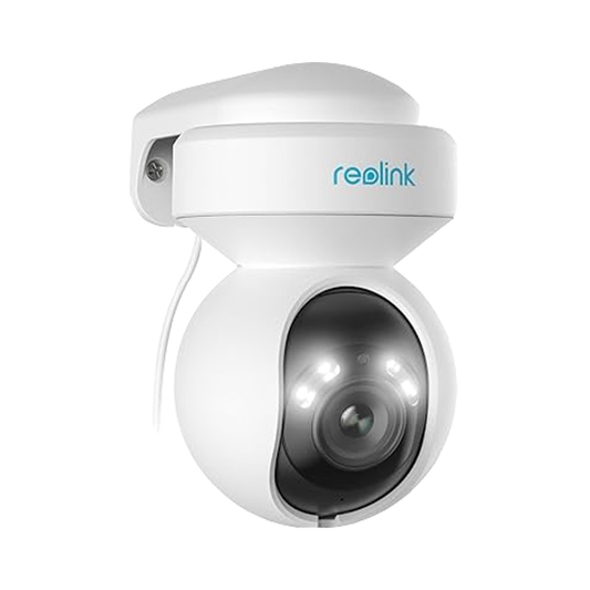 E1 OUTDOOR POE BY REOLINK 8MP POE CAMERA 360 ROTATEABLE AUTO TRACK 2WAY AUDIO COLOUR NIGHTVISION  (WITHOUT BOX) WITH STAND AND ADAPTER