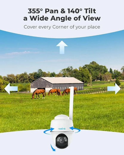 Reolink Argus go pt plus 4G security camera 5mp 2 way audio with solar panel 360° rotatable (100% used condition) OFFICIAL PTA APPROVED