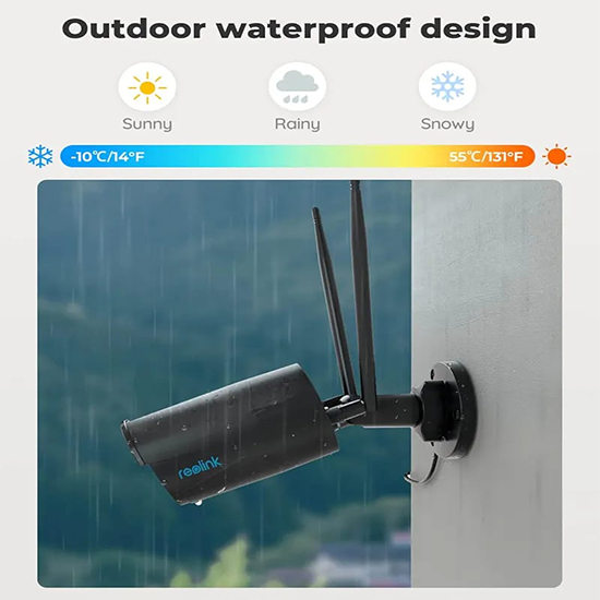 Reolink rlc 410w WifI camera 4mp with one way audio bullet camera  WITHOUT BOX SCRATCEHS ON BODY