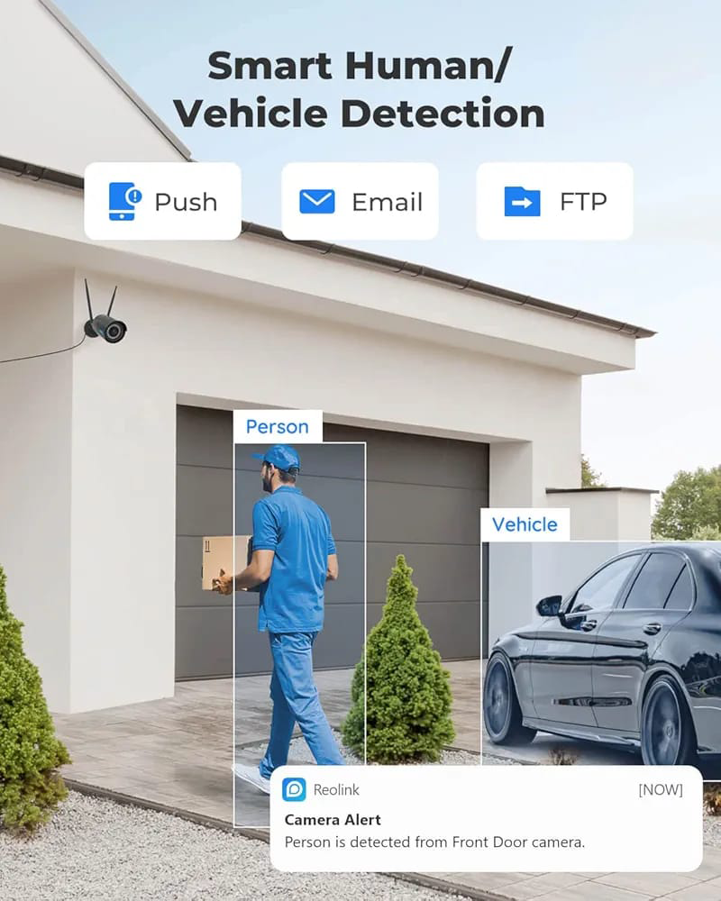 Reolink rlc 410w WifI camera 4mp with one way audio bullet camera  WITHOUT BOX SCRATCEHS ON BODY