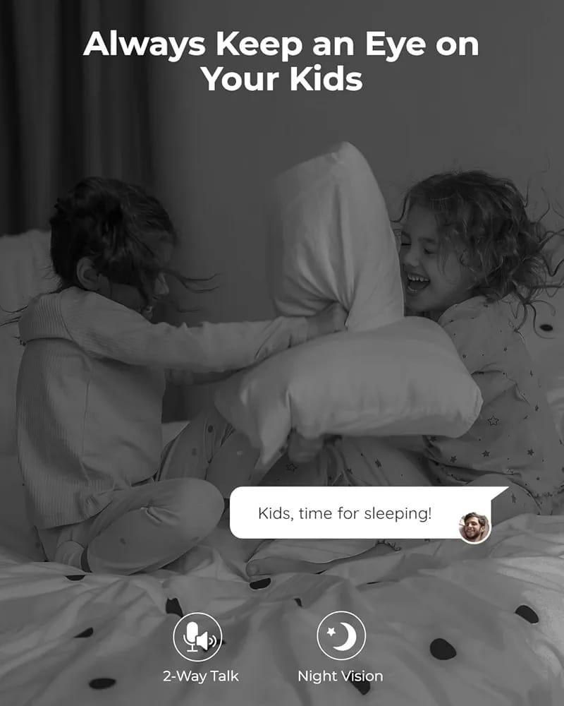REOLINK E1 Indoor WiFi Camera – 360° Baby & Pet Monitor with Night Vision & 2-Way Audio