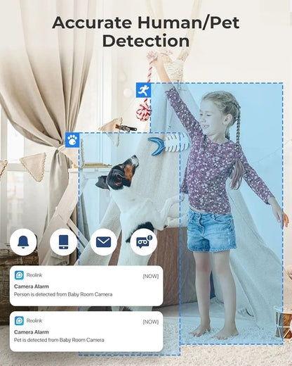 REOLINK E1 Indoor WiFi Camera – 360° Baby & Pet Monitor with Night Vision & 2-Way Audio
